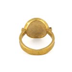 Phaistos Disc Ring – 925 Sterling Silver and Gold Plated - Image 2