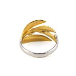 Olive Leaf Ring - 925 Sterling Silver and Gold Plated - Image 2