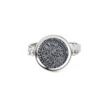 Phaistos Disc Coin Ring – 925 Sterling Silver