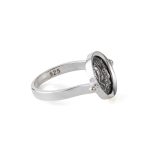 Athena Chalinitis Swivel Flip Coin Ring – 925 Sterling Silver - Image 3