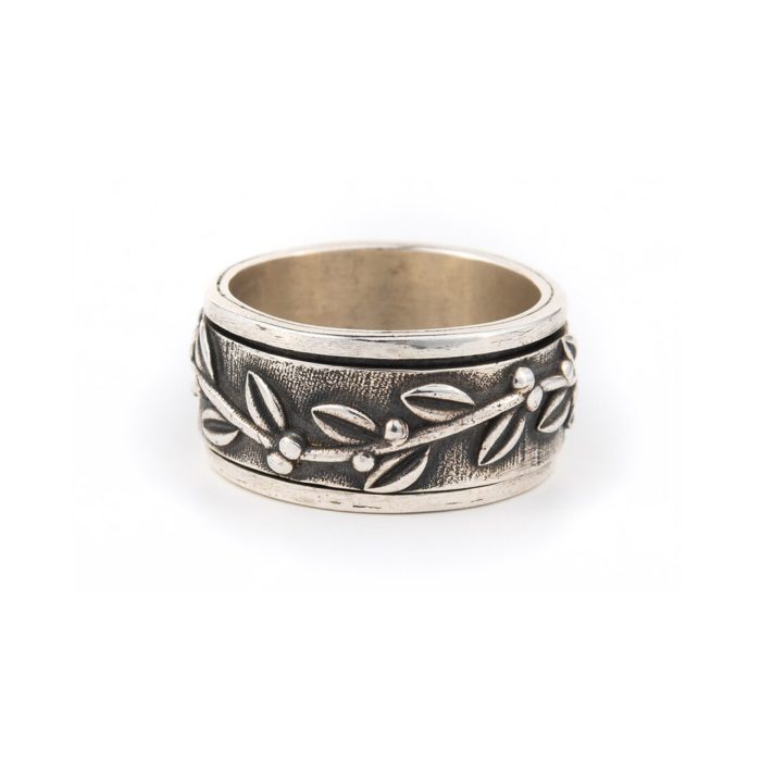 Olive Leaf Round Ring - Image 1