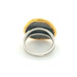 Phaistos Disk - Sterling Silver Gold Plated Ring - Image 3