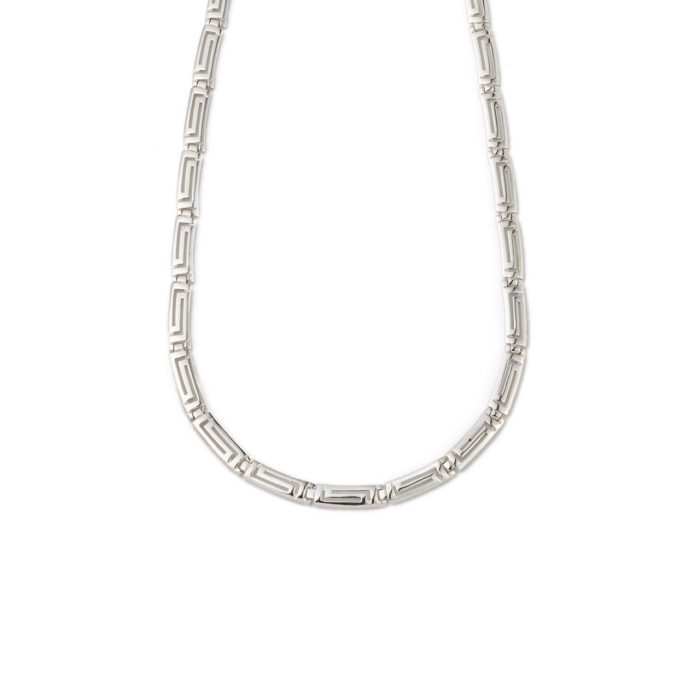 Greek Key Meander Necklace - 925 Sterling Silver - Image 2
