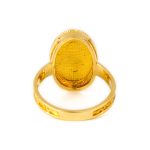 18K Gold Turquoise Enamel Ring - Image 5