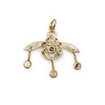 Gold Bee Pendant in 14K Solid Yellow Gold - Image 3