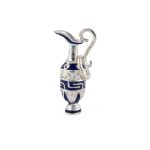 Amphora Pendant Necklace with Meander – 925 Sterling Silver
