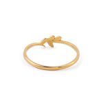 Olive Leaf Ring – 14K Solid Yellow Gold - Image 3