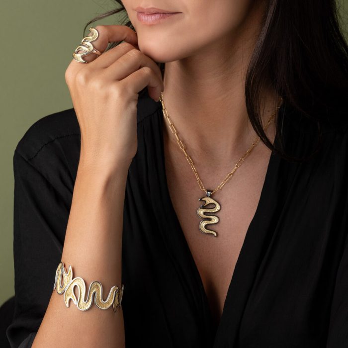 Long Snake Ring - 925 Sterling Silver - Image 2