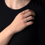 Tear Drop Zircon Ring - 14K Gold - Image 2