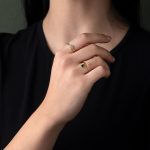14K Yellow Gold Ring with Zircon - Image 2