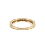 Polygon Zircon Ring - 14K Yellow Gold - Image 3