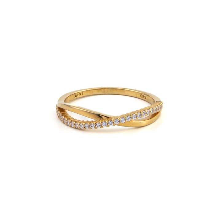 Eternity Ring – 14K Yellow Gold - Image 1