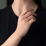 Red Square Stone Ring – 14K Yellow Gold - Image 2