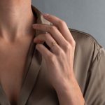 Triangle Zircon Ring - 9K Gold - Image 2