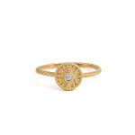 9K Gold Zircon Ring