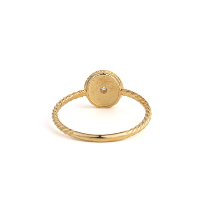 9K Gold Zircon Ring - Image 2
