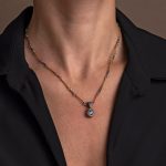 Μενταγιόν Βυζαντινό Aquamarine - Ασήμι 925 Επιχρυσωμένο - Image 2