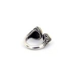 Byzantine Ring with Apatite Doublet Stone and natural pearl - 925 Sterling Silver Gold Plated - Image 5