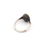 Byzantine Ring with London Blue Topaz Stone - 925 Sterling Silver Gold Plated - Image 4