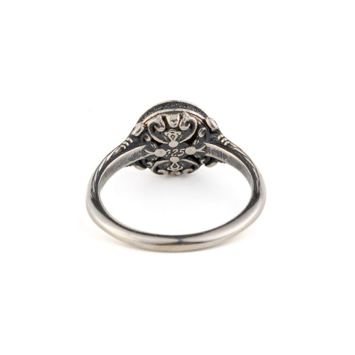 Byzantine Ring Aquamarine Crystal Stone - Image 3