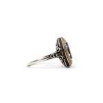 Byzantine Ring with Aquamarine Crystal Stone - Image 3