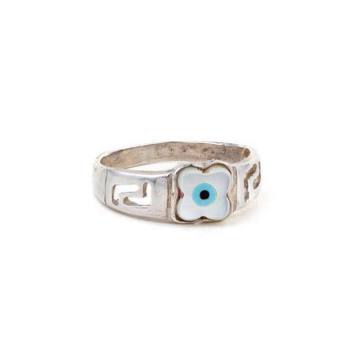 Meandros Fildisi Flower Ring  - 925 Sterling Silver - Image 1