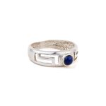 Meander Ring with Lapis Lazuli - Sterling Silver - Image 2