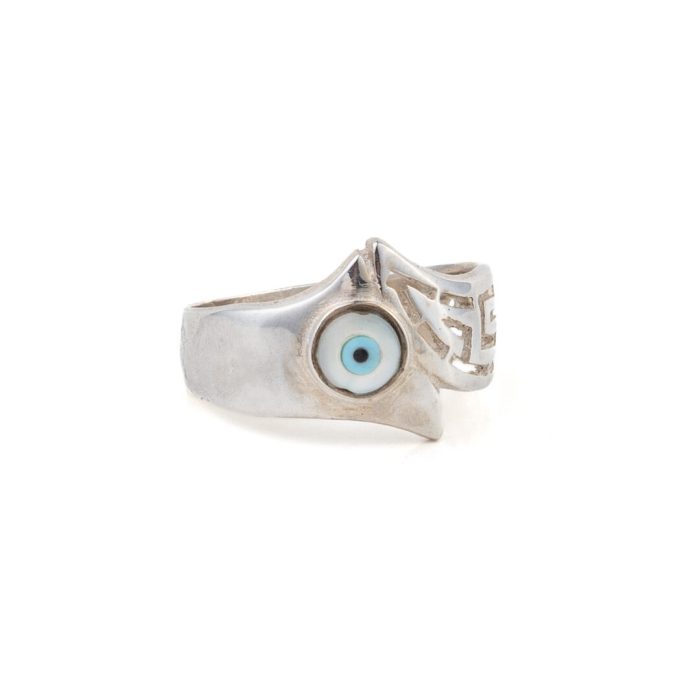 Fildisi Eye Meander Ring  - 925 Sterling Silver - Image 1