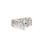 Fildisi Evil Eye Meander Ring - 925 Sterling Silver