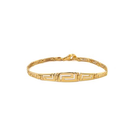 Greek Key Bracelet – Gold Plated