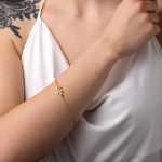 Leaf Chain Bracelet - Sterling Silver and Gold Plated - Image 2