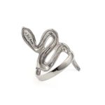 Silver Swirl Serpent Ring - Sterling Silver - Image 2