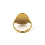 Phaistos Disk Ring - 925 Sterling Silver and Gold Plated - Image 2