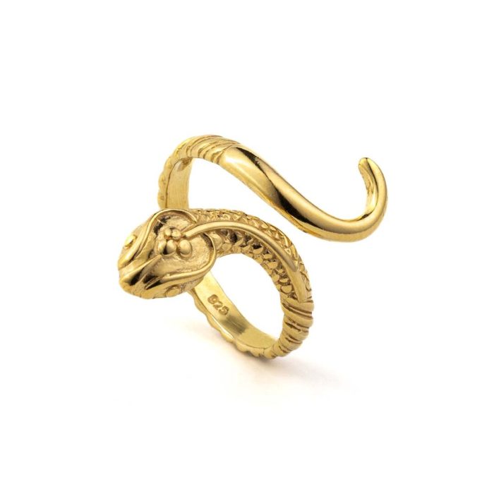 Gold Plated Snake Ring - Image 2