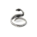 Swirl Snake Ring - Sterling Silver - Image 3