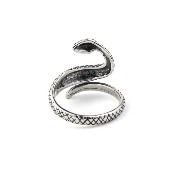 Swirl Snake Ring - Sterling Silver - Image 3