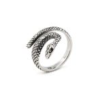 Swirl Snake Ring - Sterling Silver - Image 2