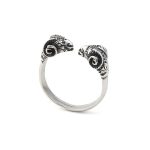 Silver Ram Head Ring - Image 2