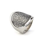 Silver Phaistos Disc Ring - Image 2