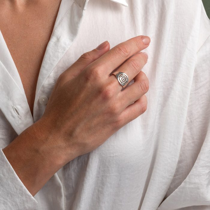 Spiral Ring - 925 Sterling Silver - Image 2