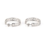 Sterling Silver Meander Earrings - Image 2