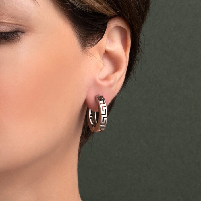 Meander Clip Earrings - Image 2