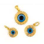Gold Plated Evil Eye Pendant - Image 3