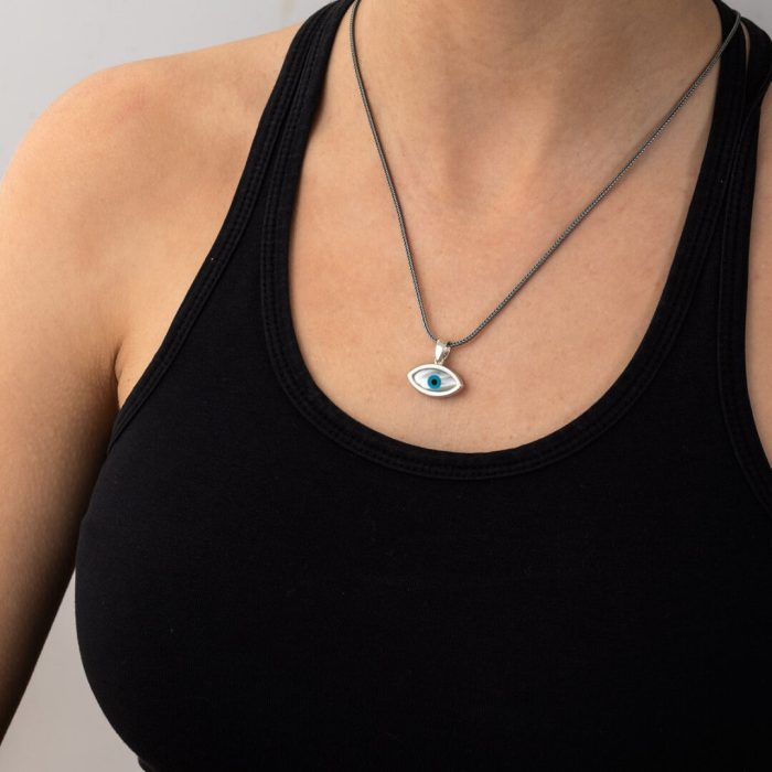 Sterling Silver 925 Evil Eye Pendant - Image 2