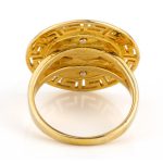 Goddess Athena Coin Ring - Sterling silver Gold plated - Image 4