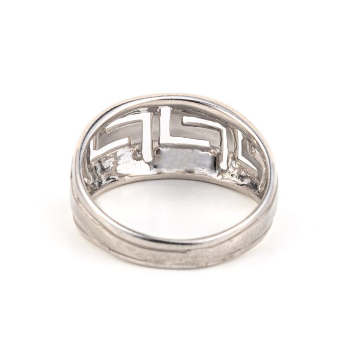 Greek key Ring in Sterling Silver - Image 3