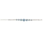 Spiral Bracelet - 925 Sterling Silver with Opal - Image 5