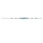 Greek Key Link Opal Bracelet – 925 Sterling Silver - Image 2