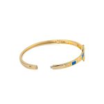 Greek Key Opal Cuff Bracelet - 925 Sterling Silver - Image 5