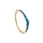 Βραχιόλι Bangle με Μπλε Όπαλ - Ασήμι 925 - Image 5